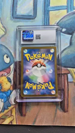 CGC 8 - Pokemon TCG Japanese Crimson Haze Phione Art Rare 071/066 AR 71 66 sv5a - Image 2