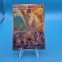 Pokemon Rapidash 189/182 SV10: Destined Rivals Illustration Rare Holo Full Art - Image 2