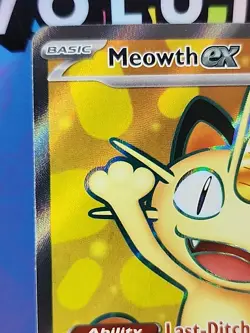 Pokemon Meowth EX 107/088 Evolutions Ultra Rare Holo 170 HP Basic EN - Image 3