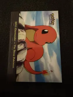 NM! Topps Pokemon Ep11 Charmander - The Stray Pokemon Blue Logo - Image 1