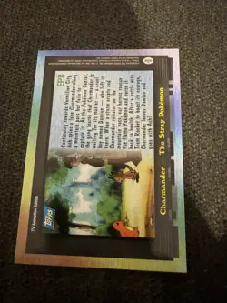 NM! Topps Pokemon Ep11 Charmander - The Stray Pokemon Blue Logo - Image 2