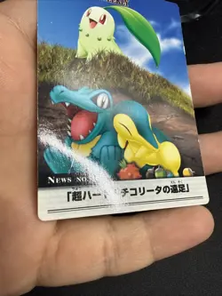 The Pokemon Weekly Bandai Carddass No.46 Chikorita Cyndaquil Totodile Japanese - Image 5
