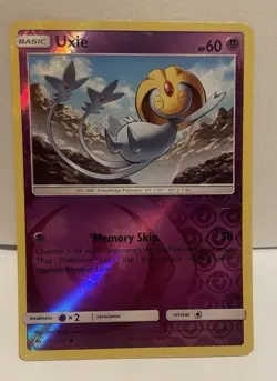 Pokemon Uxie Rare Reverse Holo 41/131 Great Encounters Basic 60 HP English - Image 1