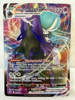 Pokemon TCG Chilling Reign Shadow Rider Calyrex VMAX 75/198 Ultra Rare Holo - Image 2