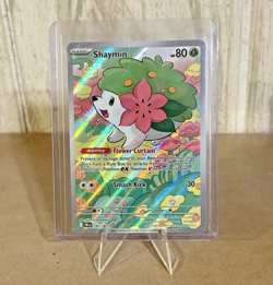 Shaymin Holo Destined Rivals Illustration Rare 185/182 Pokemon TCG - Image 1