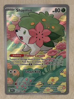 Shaymin Holo Destined Rivals Illustration Rare 185/182 Pokemon TCG - Image 2