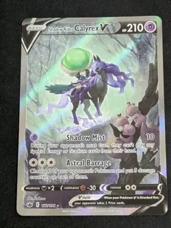 RAW Pokemon Shadow Rider Calyrex 172/198 Chilling Reign Alternate Art NM - Image 1
