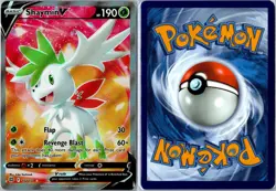 Pokemon Card - Shaymin V Ultra Rare 152/172 Brilliant Stars Near Mint - Image 3