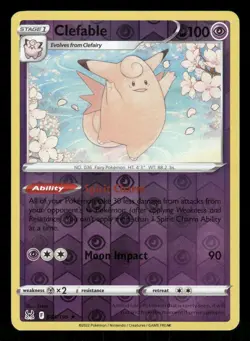 Clefable 063/196 Rare Lost Origin Pokemon Reverse Holo NM/M - Image 1