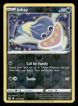 Inkay 121/196 Common Lost Origin Pokemon Reverse Holo NM/M - Image 1