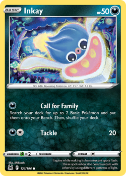 Inkay 121/196 Common Lost Origin Pokemon Reverse Holo NM/M - Image 4