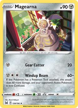 Magearna 128/196 Rare Lost Origin Pokemon Reverse Holo NM/M - Image 4