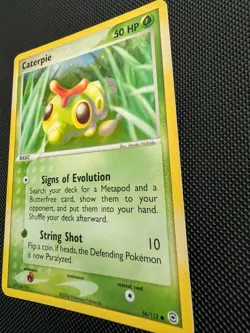 Pokemon TCG Caterpie 56/112 FireRed & LeafGreen Reverse Holo - Image 3