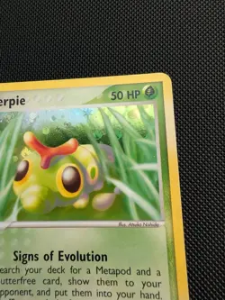 Pokemon TCG Caterpie 56/112 FireRed & LeafGreen Reverse Holo - Image 5