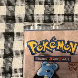 Pokemon Fossil Booster Pack Lapras Art Sealed - Image 3