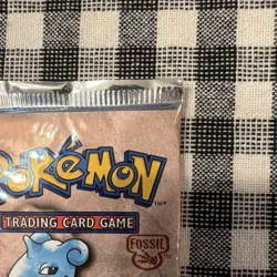 Pokemon Fossil Booster Pack Lapras Art Sealed - Image 4