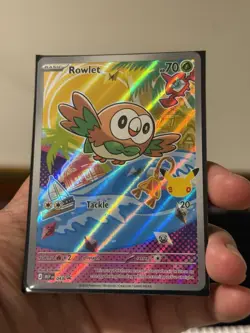 Rowlet 043 First Partners Promo Illustration Rare 30th Anniversary Pokemon TCG - Image 3