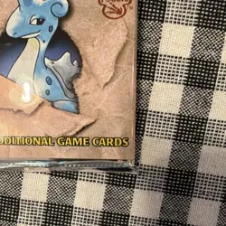Pokemon Fossil Booster Pack Lapras Art Sealed - Image 5