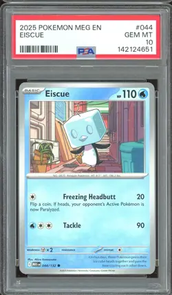Pokemon TCG Mega Evolution Base Set #044 Eiscue PSA 10 - Image 1