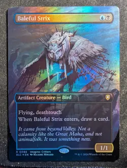 Baleful Strix - Foil Borderless - Commander Bloomburrow (MTG) - Image 1