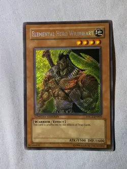 Yugioh! LP Elemental Hero Wildheart - EHC2-EN003 - Secret Rare - Limited Edition - Image 1