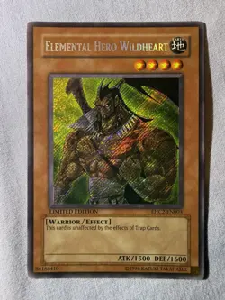 Yugioh! LP Elemental Hero Wildheart - EHC2-EN003 - Secret Rare - Limited Edition - Image 3
