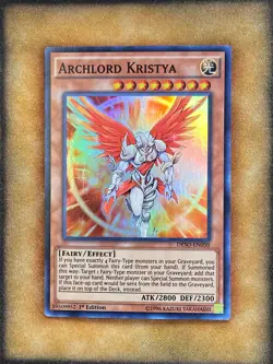 Yugioh Archlord Kristya DESO-EN050 Super Rare 1st Ed NM - Image 1