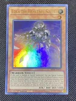 YuGiOh! - Edea The Heavenly Squire BROL-EN078 Ultra Rare 1st Edition Beat Mint - Image 1