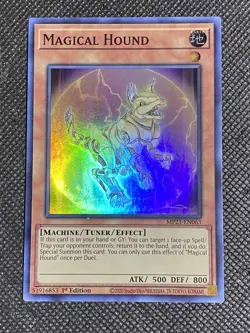 YuGiOh! - Magical Hound MP21-EN063 Super Rare 1st Edition Near Mint - Image 1