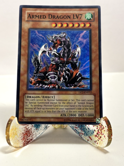YuGiOh! Armed Dragon LV7 DP2-EN012 Unlimited Super Rare LP - Image 1
