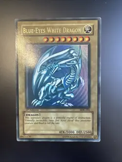 Yu-Gi-Oh! Blue Eyes White Dragon SDK-001 1st Edition MP - Image 1