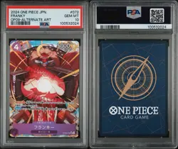 PSA 10 Franky OP09-072 Alt Art Emperors in the New World One Piece Japanese Gem - Image 3