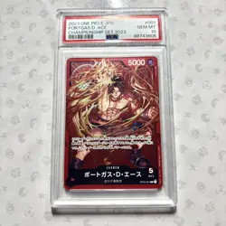 PSA 10 Portgas D.Ace L OP03-001 Japanese ONE PIECE Championship - Image 1