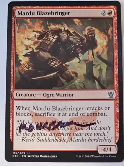 MTG -AUTOGRAPH - Mardu Blazebringer - Peter Mohrbacher - Image 1