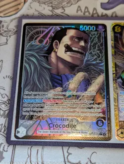 Crocodile OP14-079 Alt Art Leader & 2x OP14-120 SEC Character One Piece TCG - Image 2