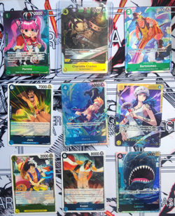 One Piece Alt Art Promo Full Art SEC SR R Lot! 🔥 100% Authentic OPTCG lot of 9 - Image 1