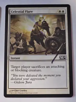 MTG -AUTOGRAPH - Celestial Flare - Clint Cearley - M14 - Image 1