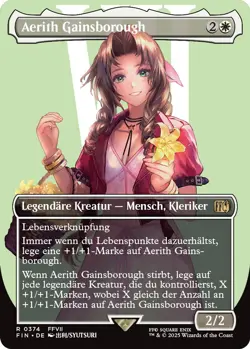 MTG Magic the Gathering FINAL FANTASY Aerith Gainsborough rare deutsch - Image 1