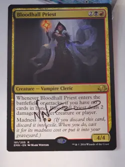MTG -AUTOGRAPH - Bloodhall Priest - Mark Winters - Eldritch Moon - Image 1
