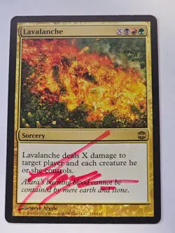 MTG -AUTOGRAPH - Lavalanche - SIeve Argyle - Alara Reborn - Image 1