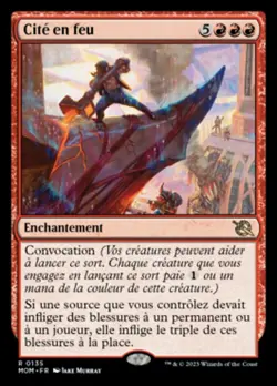 Cite en feu City on Fire MTG Magic VF - Image 1