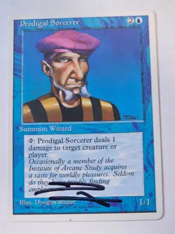 MTG -AUTOGRAPH - Prodigal Sorcerer Douglas Shuler - 4th Edition - Image 1