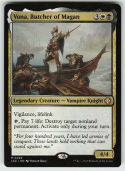 Vona, Butcher of Magan M Commander: The Lost Caverns of Ixalan 293 MTG - Image 1