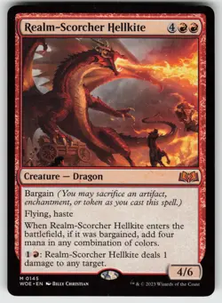 Realm-Scorcher Hellkite M Wilds of Eldraine 145 MTG - Image 1