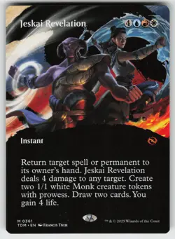 Jeskai Revelation (Borderless) M Tarkir: Dragonstorm 361 MTG - Image 1
