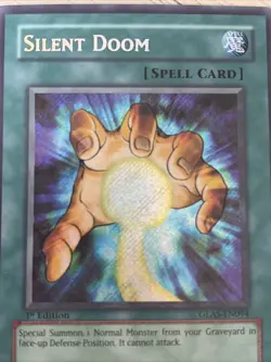 Yugioh Card - Silent Doom GLAS-EN094 Gladiator's Assault 1st Edition - Image 2