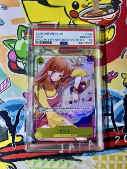 PSA 10 Zeus Nami OP11-106 Promo Bandai Card Games Fest 24-25 ONE PIECE Japanese - Image 1