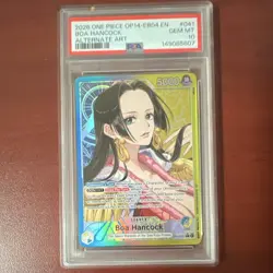 Bandai One Piece CCG Boa Hancock OP14-041 Alternate Art Foil Leader PSA 10 EN - Image 1