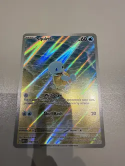 Pokemon Squirtle Holo Card TCG SV Scarlet & Violet 151 Series 170/165 - Image 1