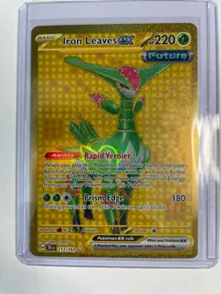 Iron Leaves EX Hyper Rare Temporal Forces 213/162 Pokemon Card - Image 1